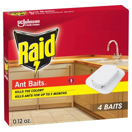4 Pack Of Raid Ant Killer Baits