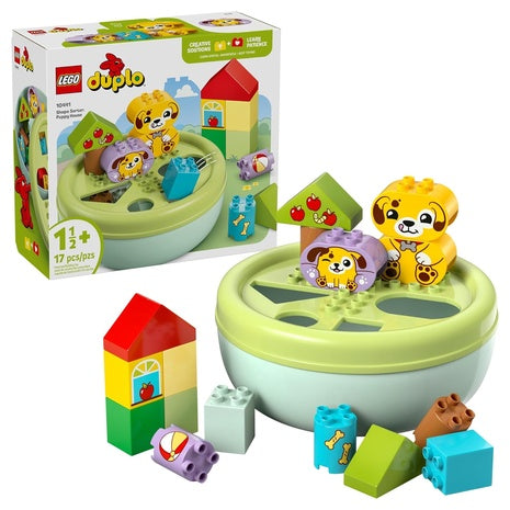 17-Pieces LEGO DUPLO My First Puppy House Shape Sorter Sensory Toy (10441)