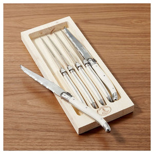 Set of 6 Jean Dubost Laguiole Steak Knives