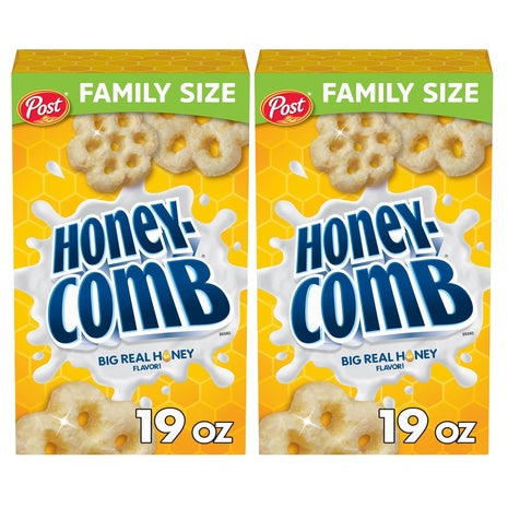 2 Family Size Boxes Honeycomb Cereal
