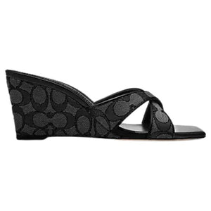 Coach Women's Wedge Sandal In Signature Jacquard