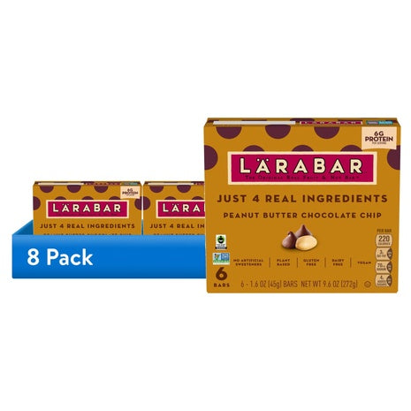 48 Larabar Peanut Butter Chocolate Chip Bars