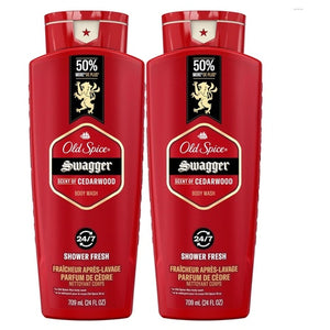 2 Old Spice Swagger 24oz Body Wash Bottles