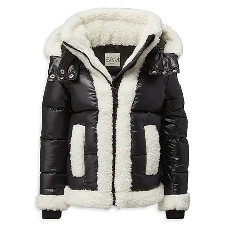 Grls' Faux Fur Trimmed Jacket