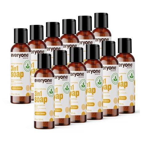 12 Travel Size Everyone 3-In-1 Soap