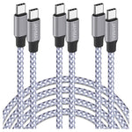 3 6ft 60W USB-C to USB-C Braided Cables