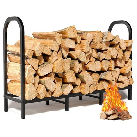 4-Ft Heavy Duty Firewood Rack