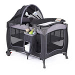 Portable Baby Play Yard With Canopy And Changing Table