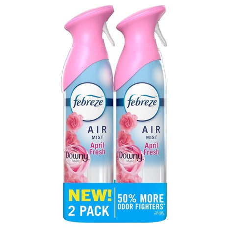 2-Pack Febreze Air Freshener Spray (Downy April Fresh)