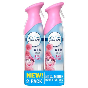 2-Pack Febreze Air Freshener Spray (Downy April Fresh)