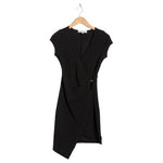 Madden Girl Women's D-Ring Asymmetric Faux Wrap Dress