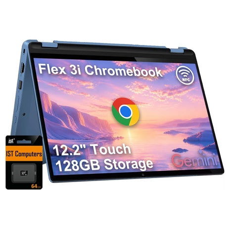 Lenovo IdeaPad Flex 3i 12.2" Touch 2-in-1 Chromebook (N100 / 4GB RAM / 64GB)