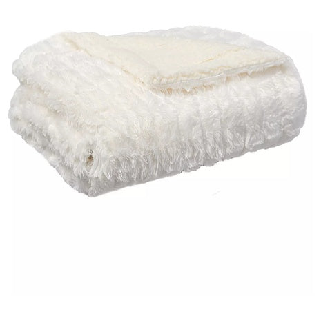 Royal Luxe Reversible Micromink to Faux-Sherpa Tie-Dye Throw