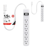 2-Pack GE 6-Outlet Power Strip