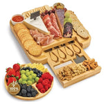 Charcuterie Board With Knife Set, Accessories & Drawer
