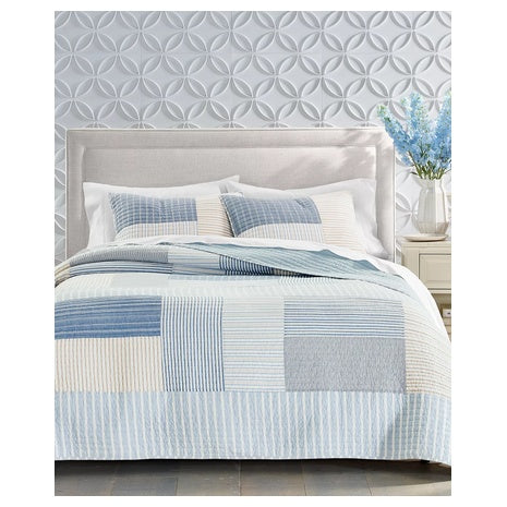 3-Piece Charter Club Seaside Patchwork Full/Queen Quilt Set