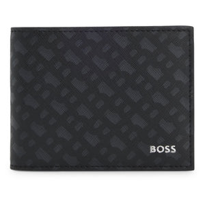 Hugo Boss Monogram Wallet With Foil-Embossed Logo