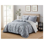 8-Piece Jacquard Bedding Set (Includes Duvet Cover - Fits 2 Beds)