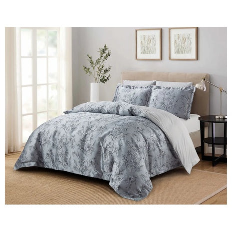 8-Piece Jacquard Bedding Set (Includes Duvet Cover - Fits 2 Beds)