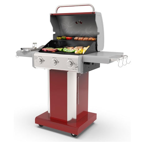 Kenmore 3-Burner Outdoor BBQ Grill with Folding Sides