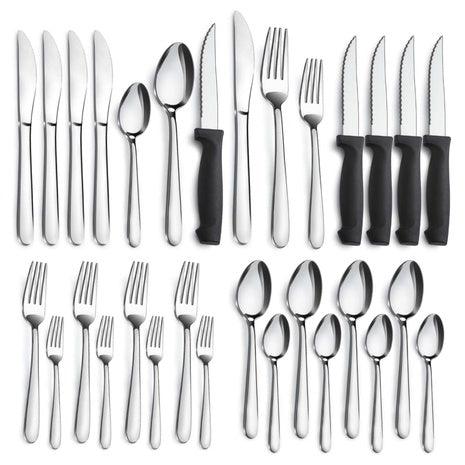 24-Piece Stainless Steel Silverware Set
