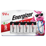 4-Pack Energizer Max 9V Batteries