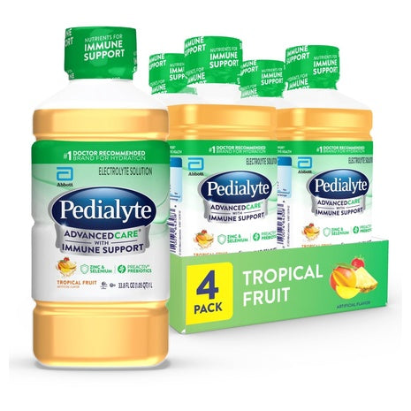 4-Pack Pedialyte AdvancedCare Tropical Fruit (OU-D)