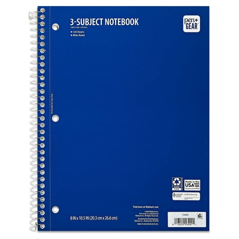 3-Subject Notebook