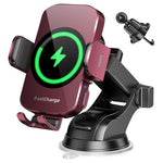 3-in-1 15W Fast Charging Wireless Car Charger Mount