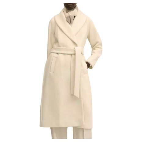 Women's Wool Blend Shaw Collar Wrap Coat
