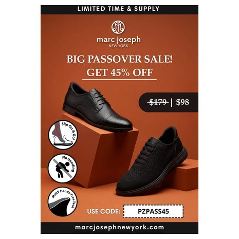 BIG Passover Sale! Marc Joseph NY Hands-Free Oxfords & Loafers!