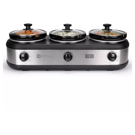 3 x 1.5-Qt Triple Buffet Server