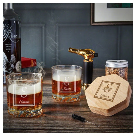Personalized 7Pc Whiskey Smoker Kit