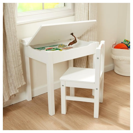 Melissa & Doug Child's Wooden Lift-Top Desk & Chair