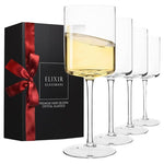 4 Square Wine Glasses (14oz)