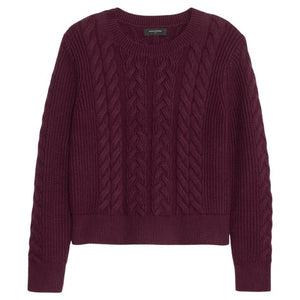Women's Cable Pullover Sweater