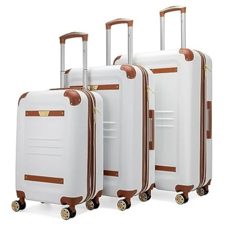 3-Piece 19V69 Italia Expandable Hard Spinner Luggage Set (2 Colors)