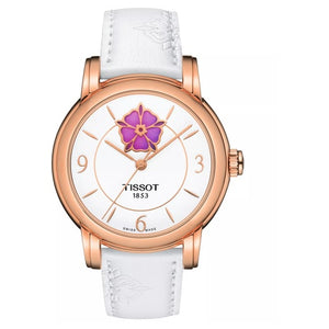 Tissot Women's Swiss Automatic Lady Heart Powermatic 80 White Strap Watch