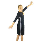 Girls' Tznius 3/4 Sleeve Swimdress (9 Styles)