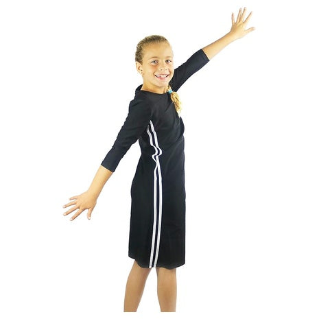 Girls' Tznius 3/4 Sleeve Swimdress (9 Styles)