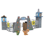 70-Piece Tile Town Jurassic World Gate Escape Magnetic Tiles Building Set w/ Figures