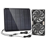 5.5" 30W Dual Solar-Powered Ventilation Fan Kit