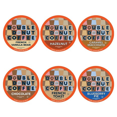 72 Double Donut Variety K-Cup Coffee Pods