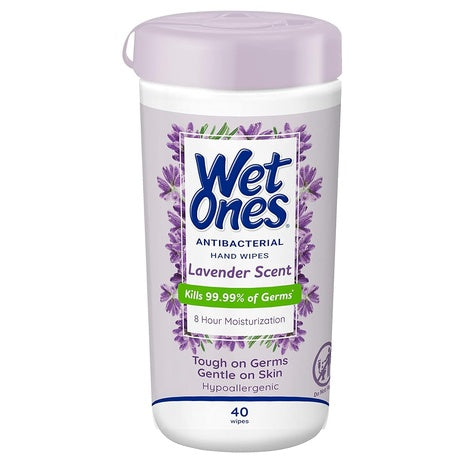 40 Wet Ones Antibacterial Hand Wipes