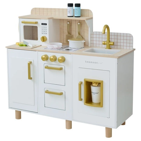 Kids Little Chef Hampton Interactive Play Kitchen With Ice Dispenser & Sink