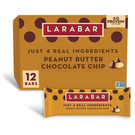 72 Larabar Peanut Butter Chocolate Chip Bars