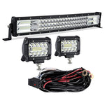 22″ LED Light Bar with 2 LED Cubes & Wiring Harness