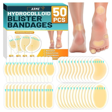 50-Pieces Arme Waterproof Hydrocolloid Bandages
