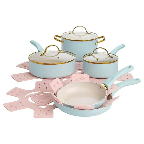 12 Piece Paris Hilton Epic Nonstick Pots And Pans Set