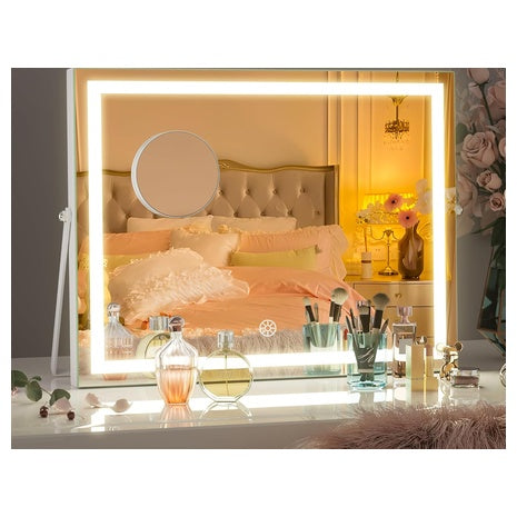 LED Vanity Mirror w/ 3 Light Modes & 5X Magnifier